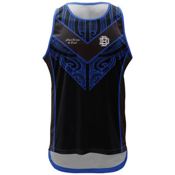 Blue kaha dluxxbuxx singlet