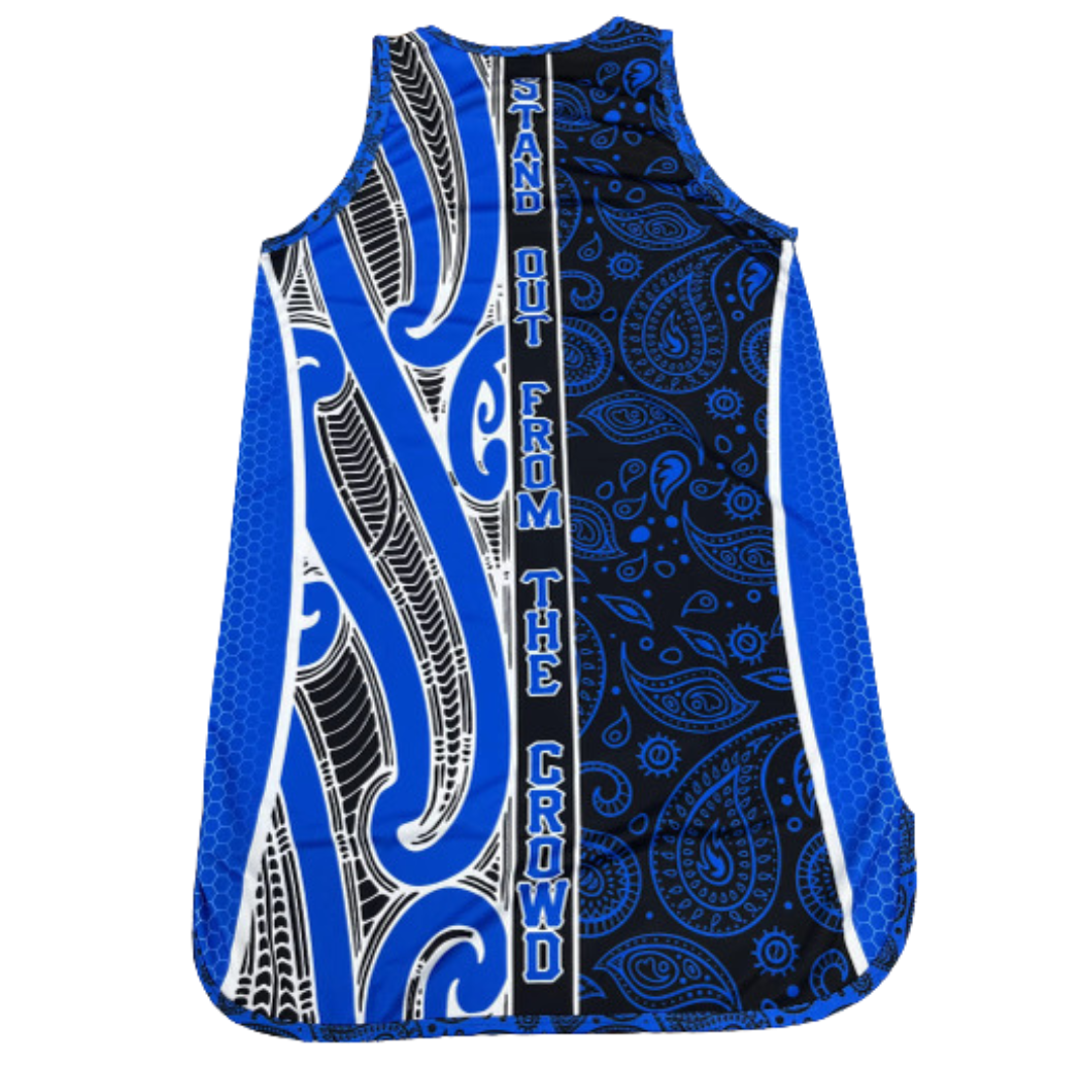 Ocean Blue bandana drop Tail Singlet limited stock available