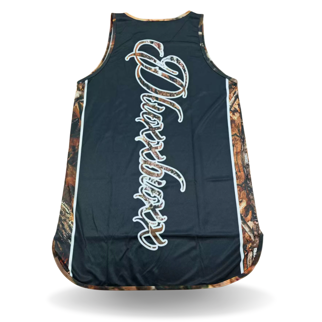 Real tree camo kaha Dluxxbuxx drop tail singlet