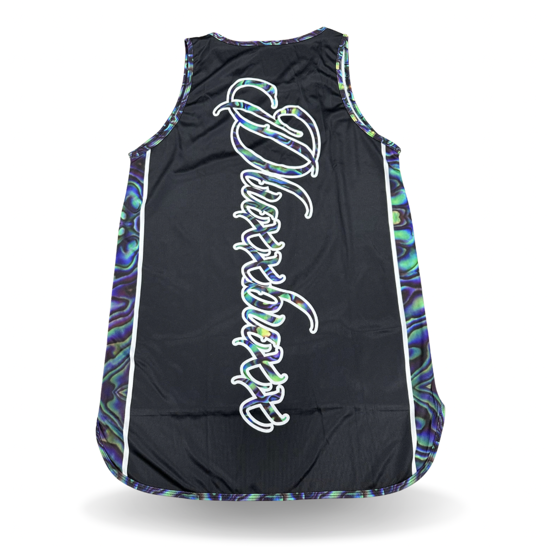 PAUA kaha Dluxxbuxx drop tail singlet